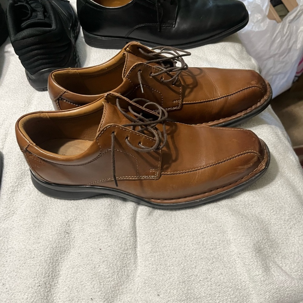 Clarks Mens Brown Shoes 12M